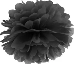 Musta pompom 25 cm