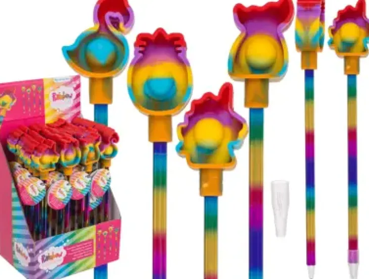 Mustekynä sateenkaari fidget pop it