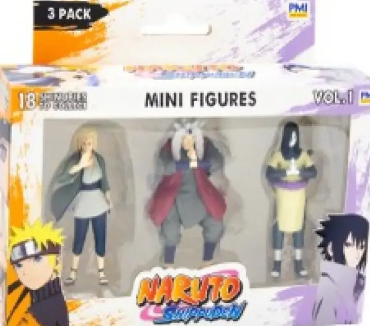 Naruto shippuden 7 cm figuuri 3 kpl