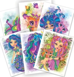Nebulous stars color-by-number book set