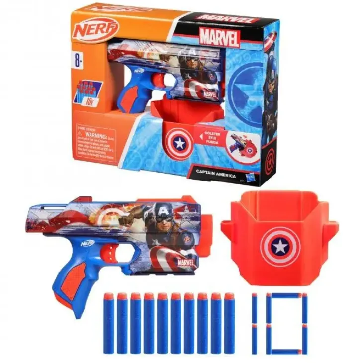 Nerf blaster marvel captain america
