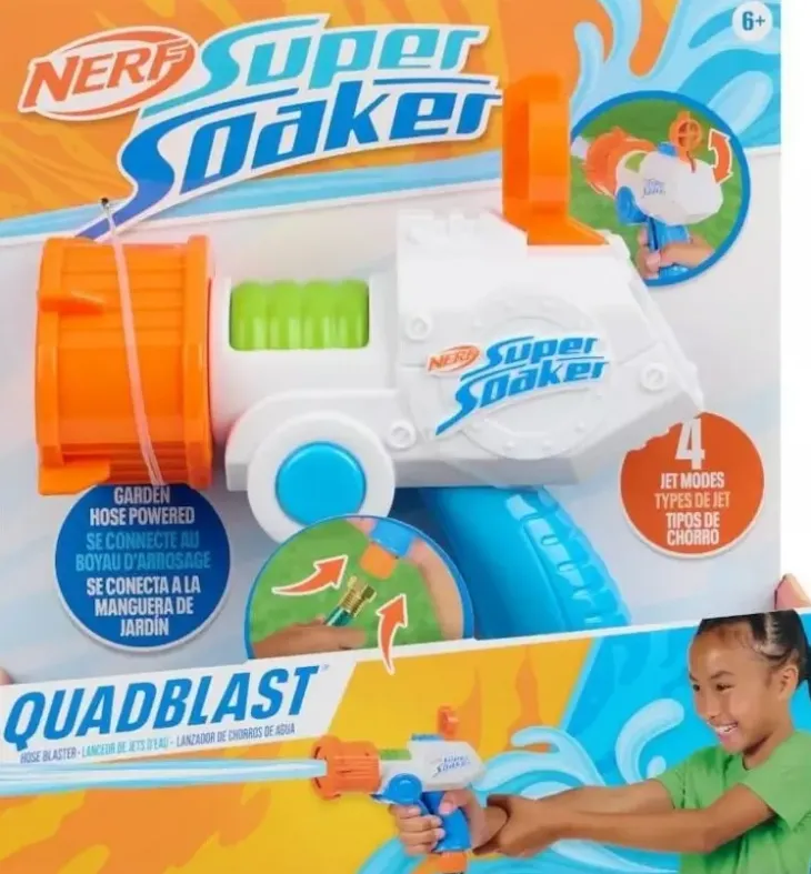 Nerf super soaker quadblast vesipyssy