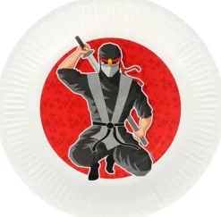 Ninja pahvilautanen 23 cm 8 kpl