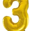 Numerofoliopallo 3 kulta 86 cm