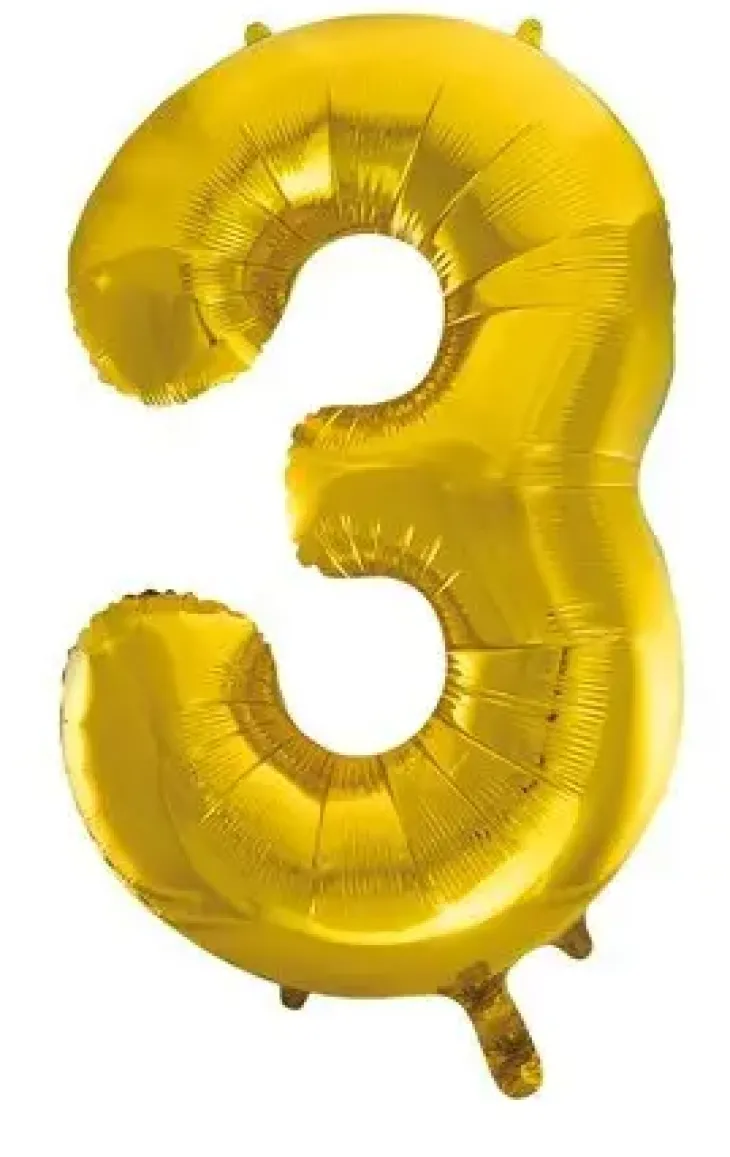 Numerofoliopallo 3 kulta 86 cm