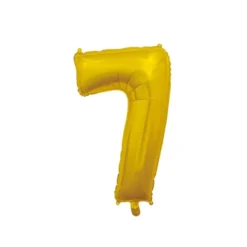 Numerofoliopallo kultainen 7 (66cm)