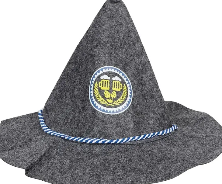 Oktoberfest hattu harmaa