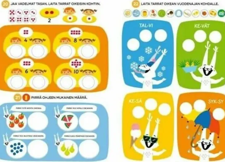 Oppi ja ilo eskari puuha- ja tarrakirja