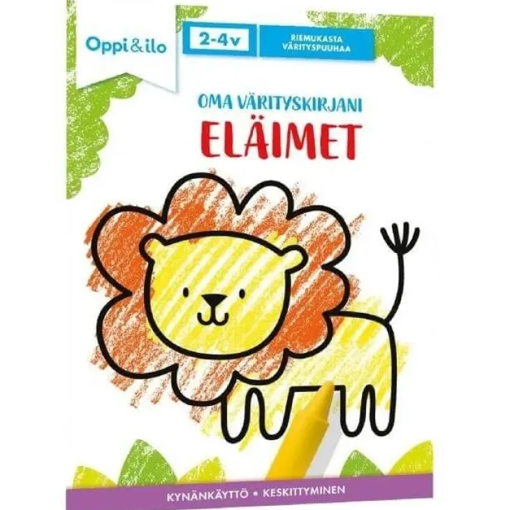 Oppi ja ilo oma värityskirjani eläimet