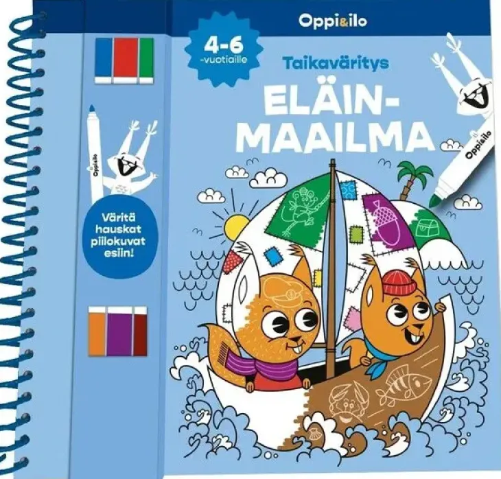 Oppi ja ilotaikaväritys eläinmaailma