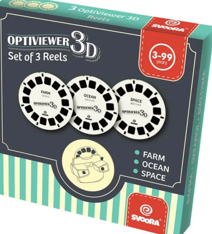 Optiviewer 3d 3 kiekkoa
