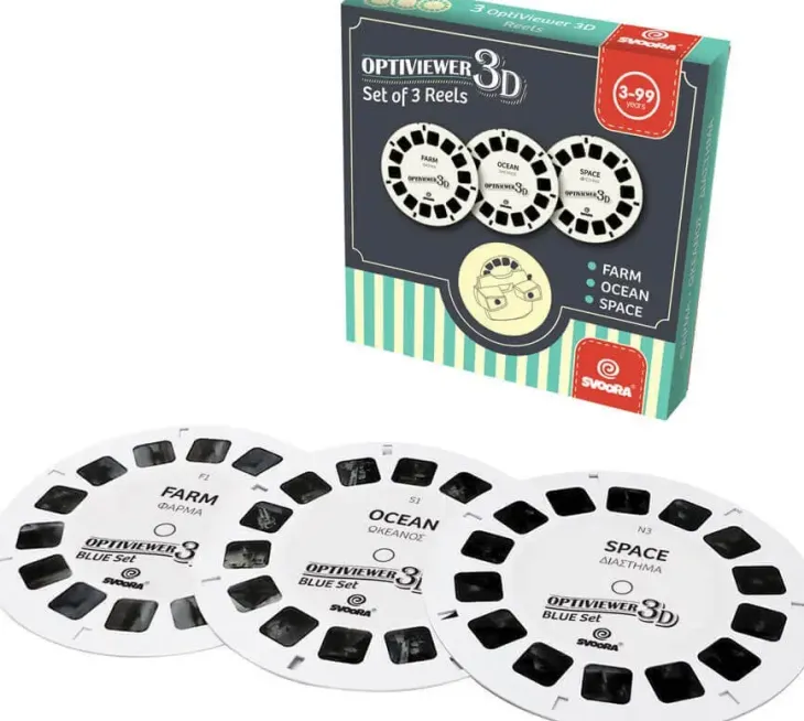 Optiviewer 3d 3 kiekkoa