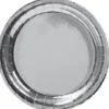 Pahvilautaset hopea 23 cm 8kpl