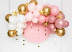 Pallokaari pinkki 200cm 60kpl