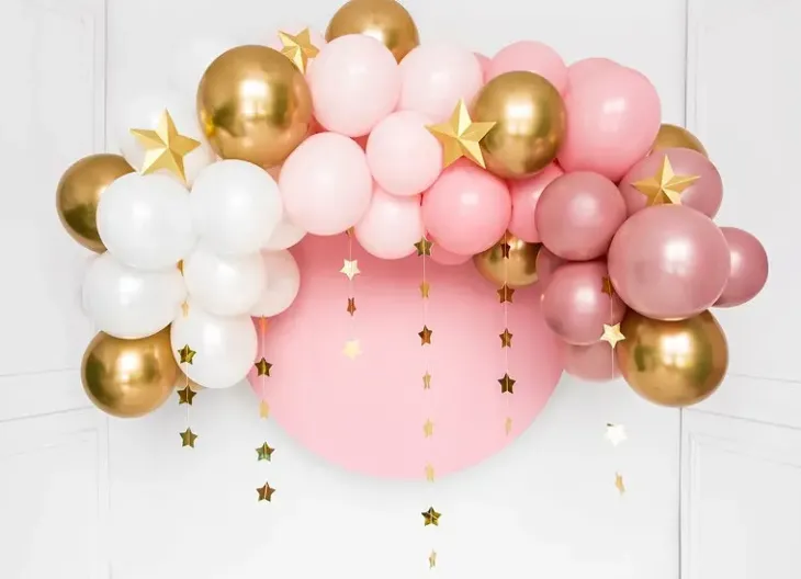 Pallokaari pinkki 200cm 60kpl