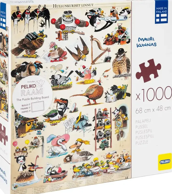 Peliko kunnas hullunkuriset linnut 1000p