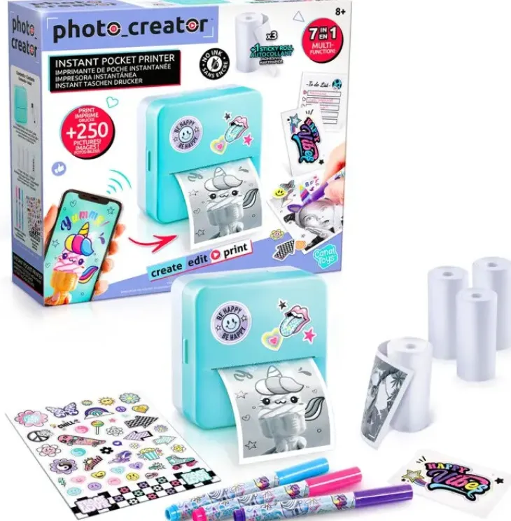 Photo creator instant pocket printer