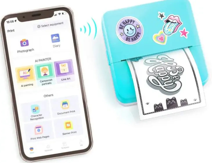Photo creator instant pocket printer