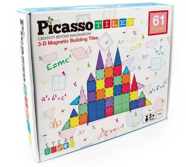 Picasso magnetic tiles set 61 pcs