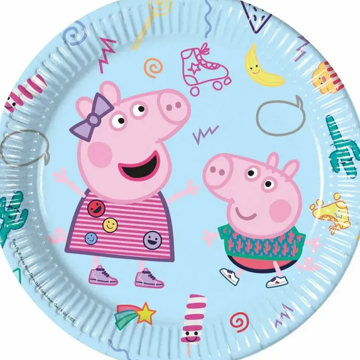 Pipsa possu pahvilautaset 8kpl 23cm