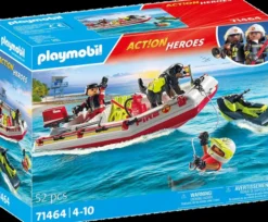 Playmobil fireboat with aqua scooter