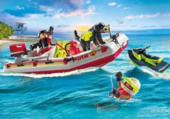 Playmobil fireboat with aqua scooter