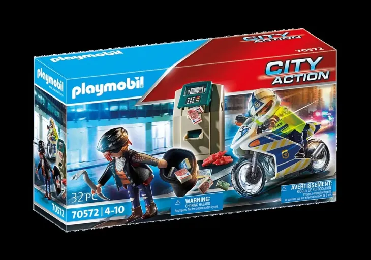 Playmobil pankkirosvon takaa-ajo
