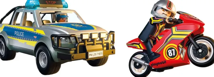 Playmobil 71875 poliisiauto ja mopo