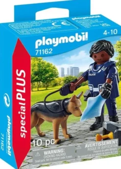 Playmobil poliisi ja poliisikoira