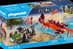 Playmobil taistelu jättiläsiravun kanssa