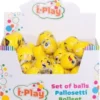 Play pallo 6 cm kasvot 3 kpl