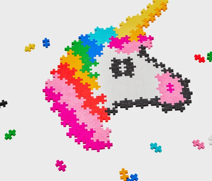 Plus plus puzzle by number unicorn 250 p