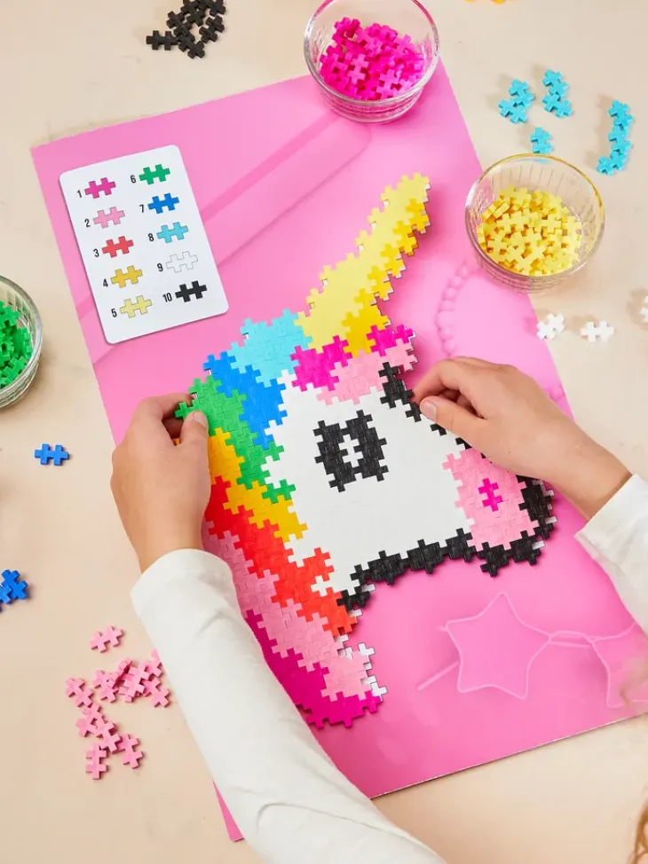 Plus plus puzzle by number unicorn 250 p