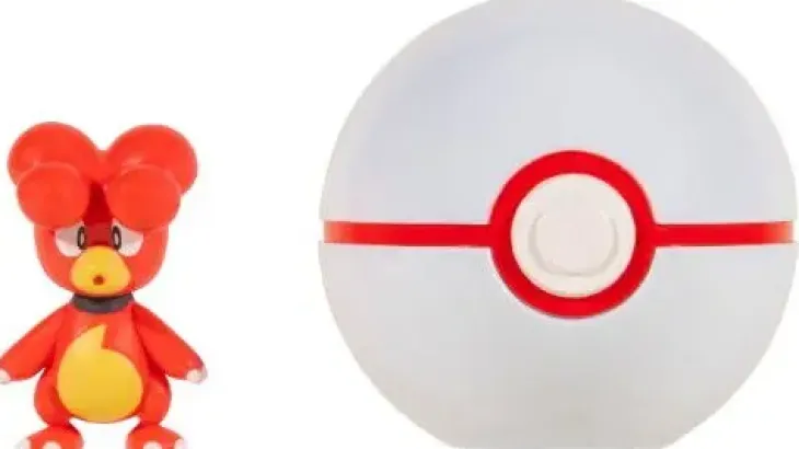 Pokemon clip'n go pallo ja figuuri
