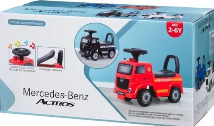 Potkuauto mercedes benz actrons äänillä