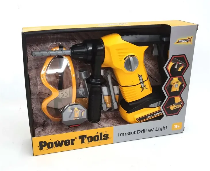 Power x iskuporakone valolla ja äänellä
