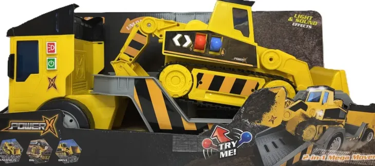 Power x mega mover 2-in-1 työkoneet