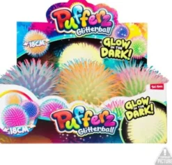 Pufferz glitterball pimeässä hohtava