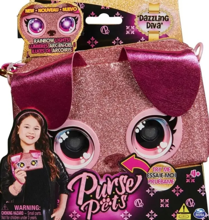 Purse pets glitter wristlet - puppy