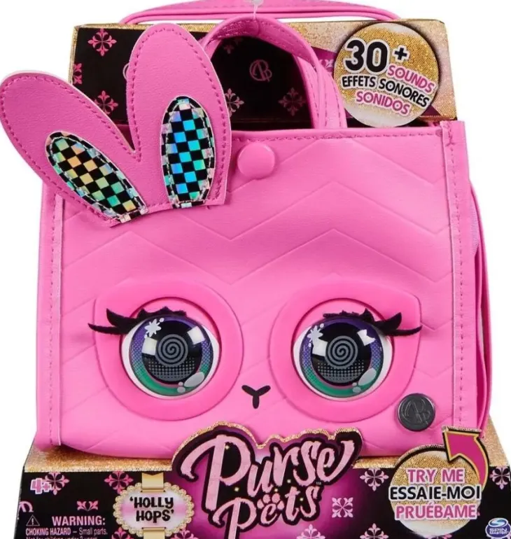 Purse pets quilted tote - bunny