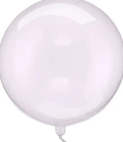 Pyöreä ilmapallo läpinäkyvä lila 40cm