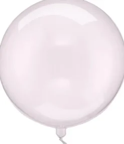 Pyöreä ilmapallo läpinäkyvä pinkki 40cm