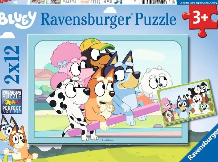 Ravensburger bluey 2x12 palaa