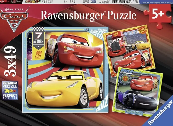 Ravensburger cars 3 palapeli 3x49p