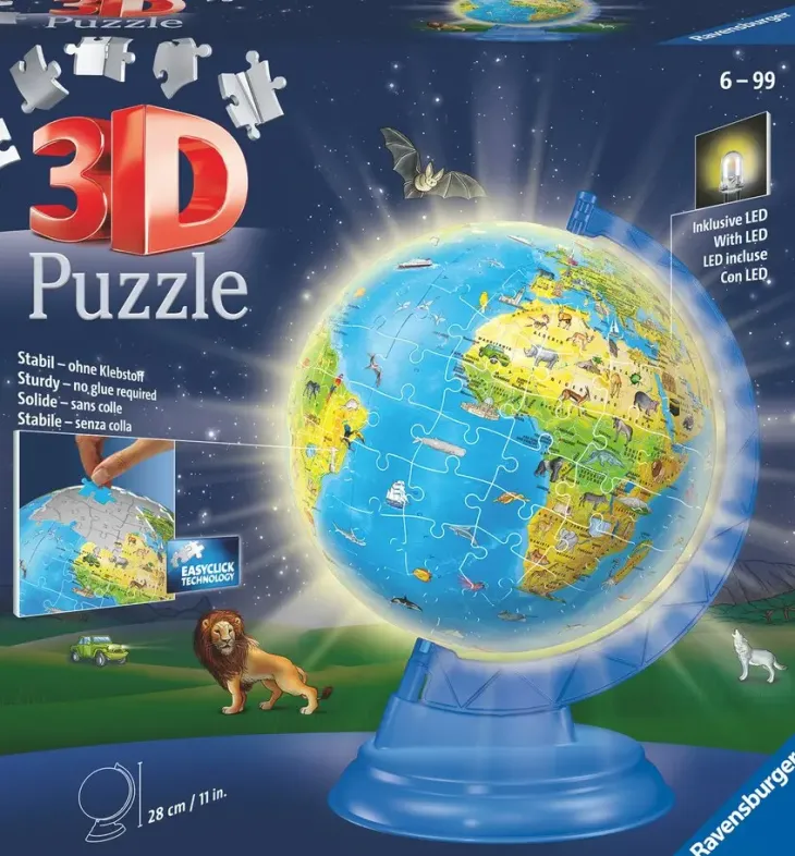 Ravensburger childrens globe night light 180p