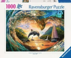 Ravensburger dolphins heart leap 1000p