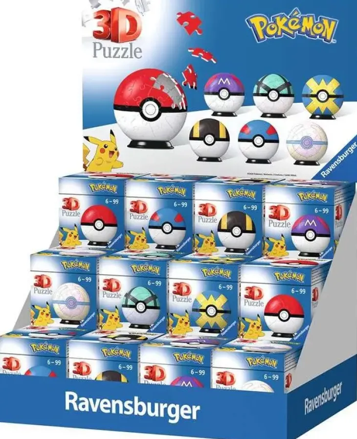 Ravensburger 3d pokemon pallo turkoosi