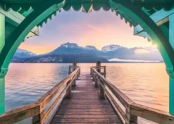 Ravensburger footbridge at lac d'annecy 1000p