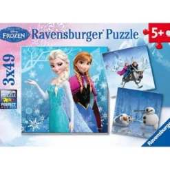 Ravensburger frozen winter adventures 3x49p