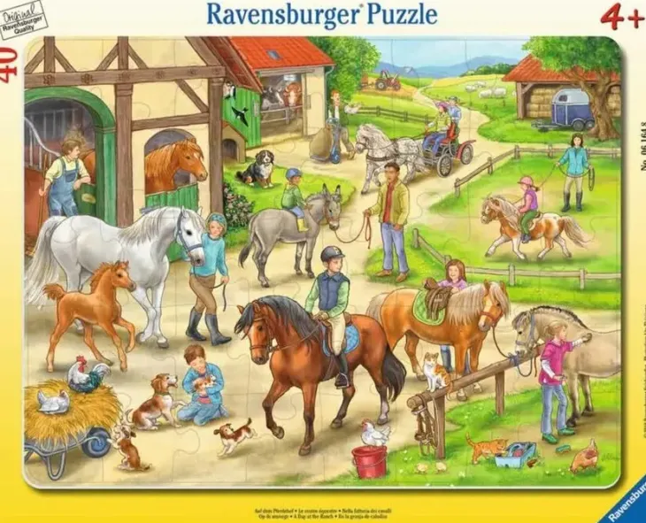 Ravensburger hevostila kehyspalapeli 40 p